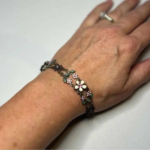 Vintage Nina Ricci Flower Bracelet - Picture 3 of 11